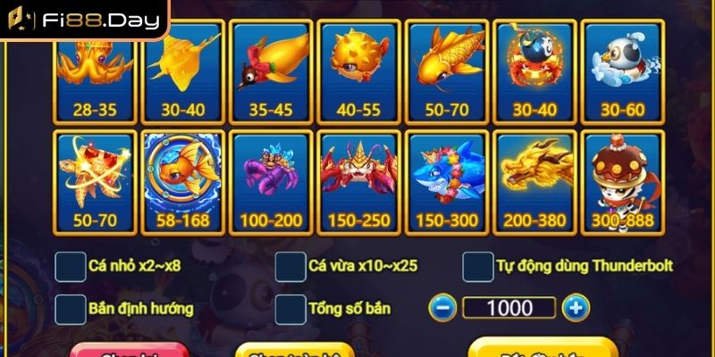 TP Bắn Cá Dễ Dàng – Trải Nghiệm Săn Thuỷ Quái Đỉnh Cao 2 Kho vũ khí phong phú